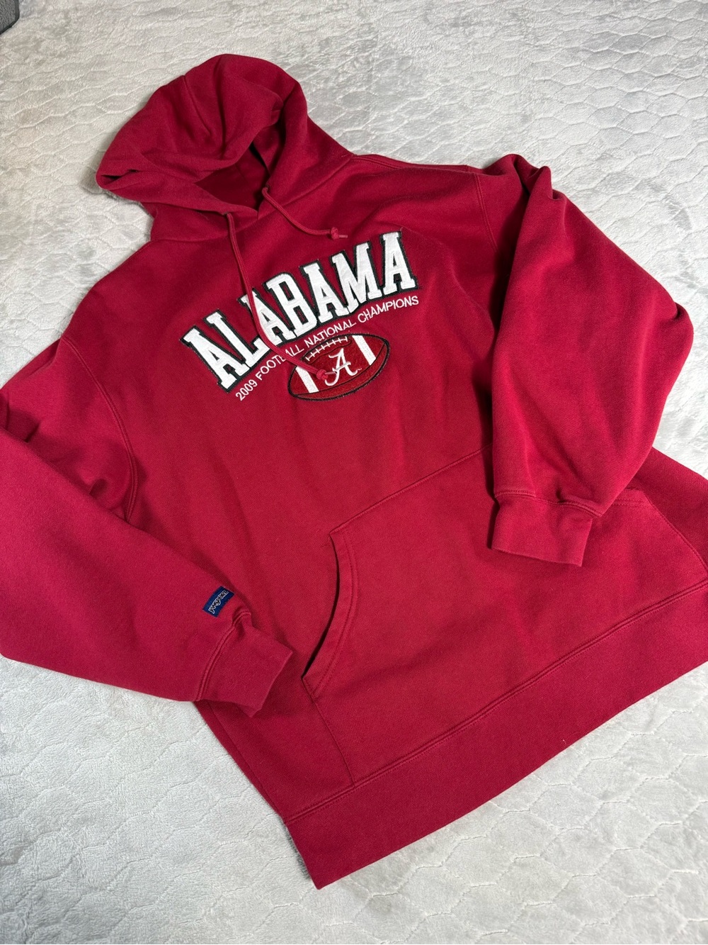 Jansport Alabama Crimson Tide 2009 National Champions Embroidered Hoodie L